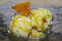 Hojiblanca Ice Cream with Salted Marcona Almond Brittle