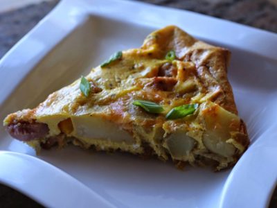 Asparagus, Ham and Gruyere Frittata