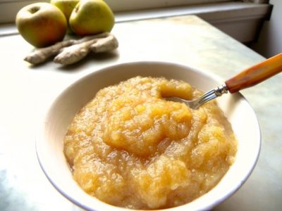 Honey Ginger Balsamic Applesauce
