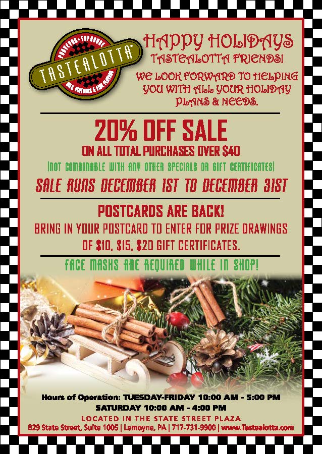 Tastealotta December Sale